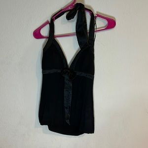 Black halter top size medium
